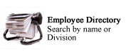 Employee Directory. Search by name or Division