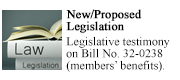 New Proposed Legislation. Legislative testimony on Bill No. 32-0238.