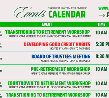 Events Calendar Aug-Nov 2025