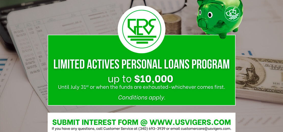 GERS Announces Active Members Limited Personal Loans Program