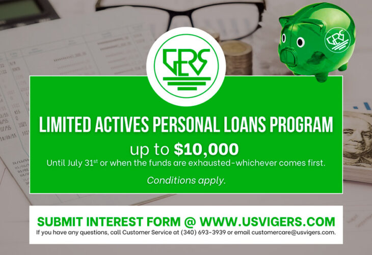 GERS Announces Active Members Limited Personal Loans Program