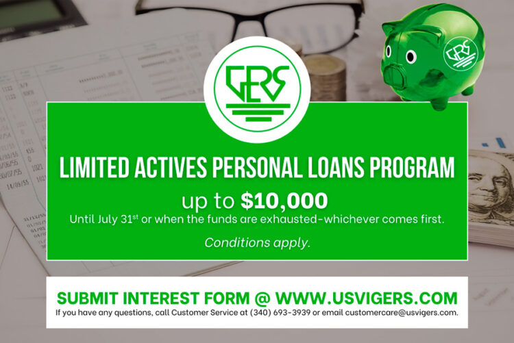 GERS Announces Active Members Limited Personal Loans Program